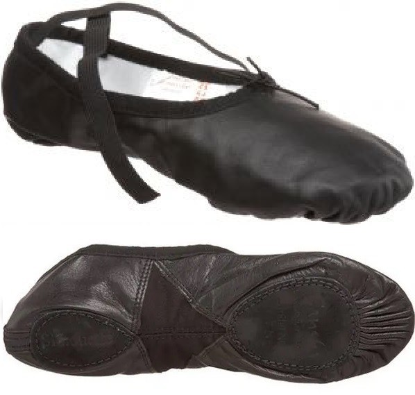 niveau Leeds Dankzegging Sansha Silhouette 3AC Zwart leren balletschoenen met elastiek en een leren  anti-slip zool - Ballet/Zouk/Jazz/Hiphop - www.cest-la.com